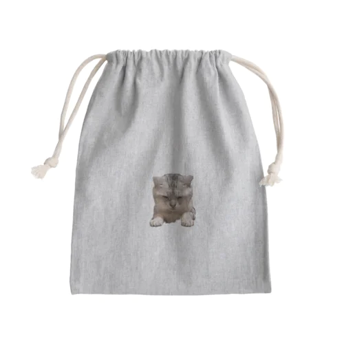 しょんぼりねこちゃん Mini Drawstring Bag