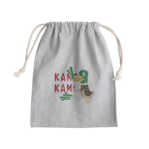 鴨カモ カモかも C Mini Drawstring Bag