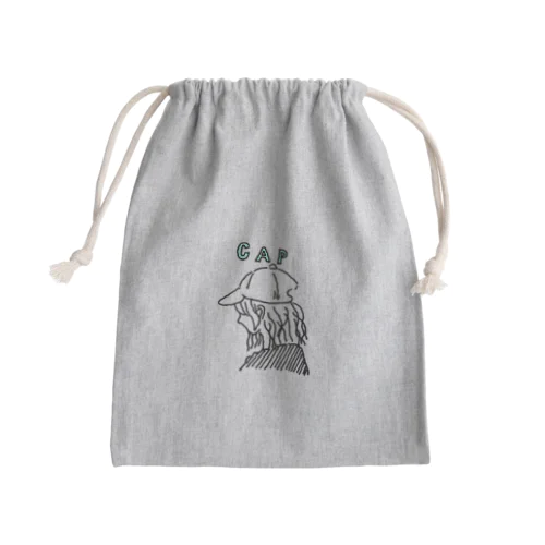 キャップ女子 Mini Drawstring Bag