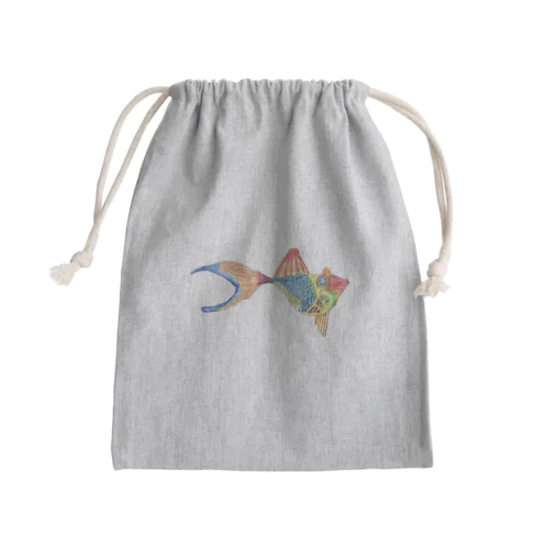 モンガラ Mini Drawstring Bag