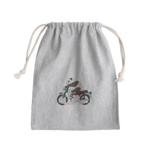 バイク乗りのパンダ Mini Drawstring Bag