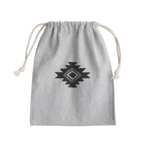 おるてが（黒） Mini Drawstring Bag