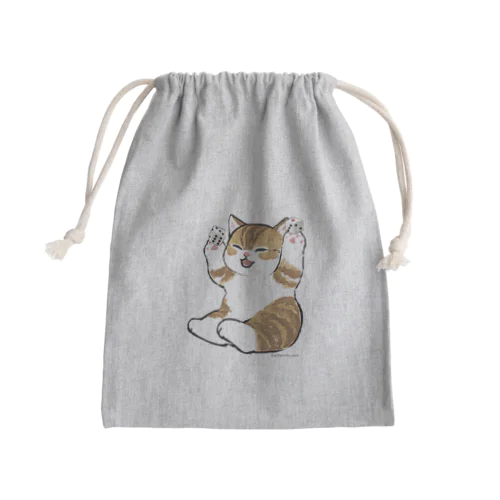 喜ぶ猫 Mini Drawstring Bag