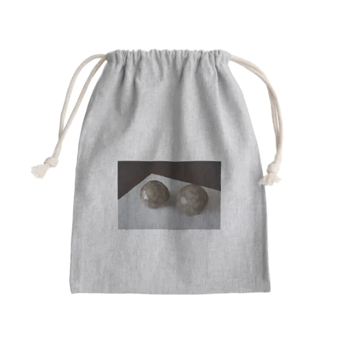 夫と作った泥団子 Mini Drawstring Bag