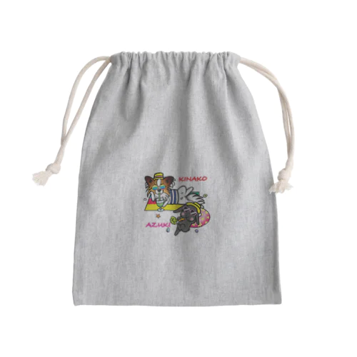 あずききなこグッズ Mini Drawstring Bag