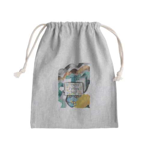 TITINOHI＝Father’sDay 「父の日に、👔や🎁はいかがですか？」 Mini Drawstring Bag