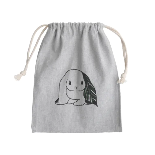 お耳葉っぱさん Mini Drawstring Bag