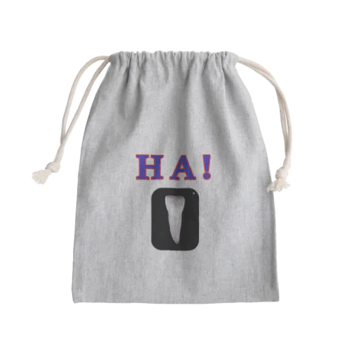 HA! Mini Drawstring Bag