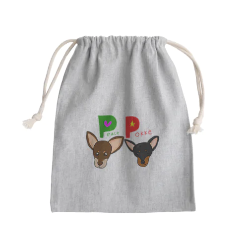 PPわんず Mini Drawstring Bag