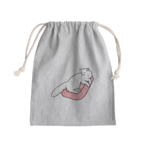 まったりニャンコ① Mini Drawstring Bag