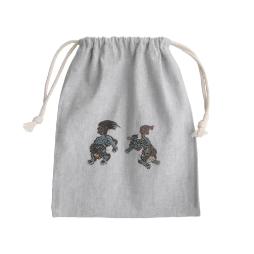 唐獅子 Mini Drawstring Bag