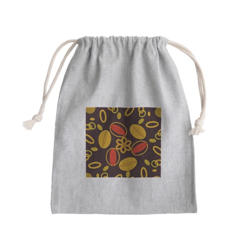 秋のアーモンド前夜祭‥Autumnalmondfestival☕ Mini Drawstring Bag