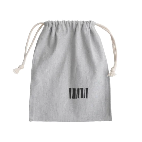 バーコード風 Mini Drawstring Bag