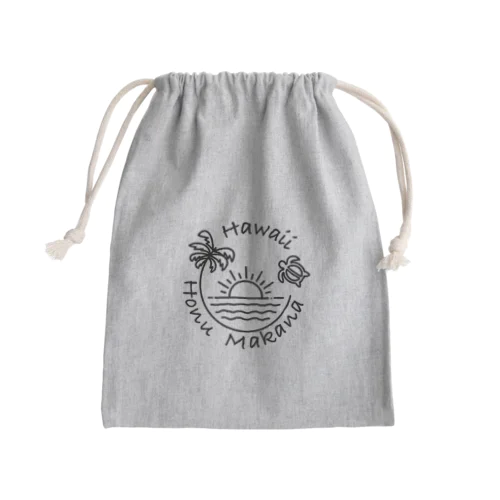 hawaii honu makana Mini Drawstring Bag