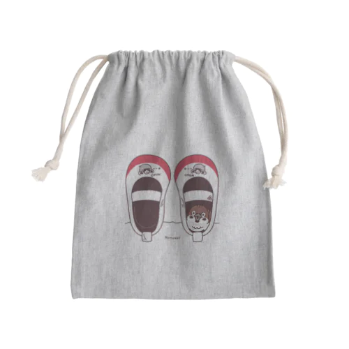 スズメがちゅん*うわばきちゅんA** Mini Drawstring Bag