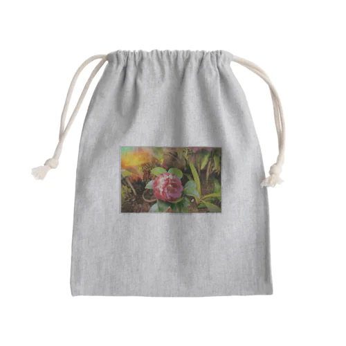 花 Mini Drawstring Bag