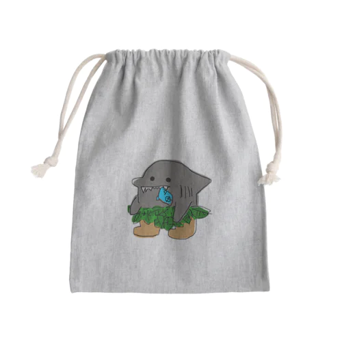 サメピープル Mini Drawstring Bag