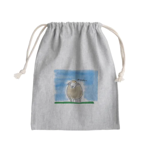 きのこちゃんのひつじ Mini Drawstring Bag