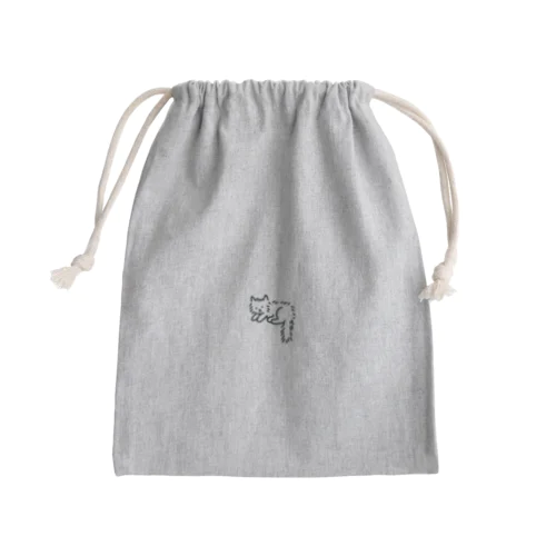 ふさふさの猫 Mini Drawstring Bag