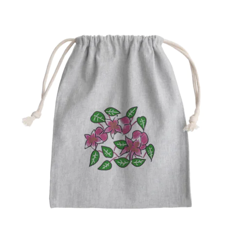 クレマチス Mini Drawstring Bag