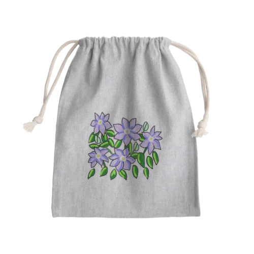 クレマチス Mini Drawstring Bag