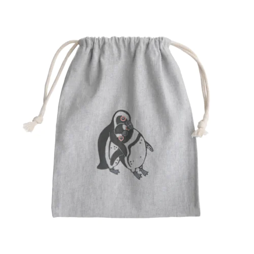 スキスキ😍しちゃうケープペンギン🐧 Mini Drawstring Bag