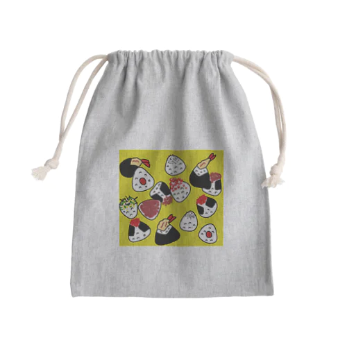 飲食店さん応援シリーズ（おにぎり） Mini Drawstring Bag