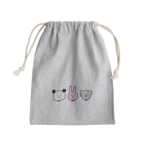 パンダウサギコアラ（カラー） Mini Drawstring Bag