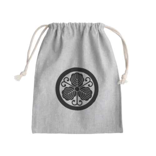 金運・丸に蔓柏紋 Mini Drawstring Bag