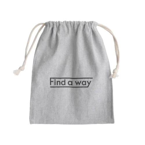find a way Mini Drawstring Bag