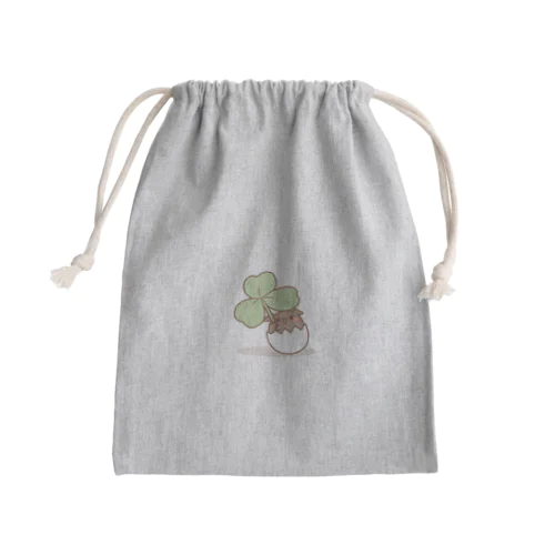 うずらいぬ Mini Drawstring Bag