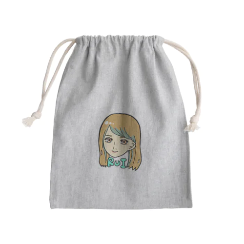 るい姉さんとおでかけ(無地ver.) Mini Drawstring Bag