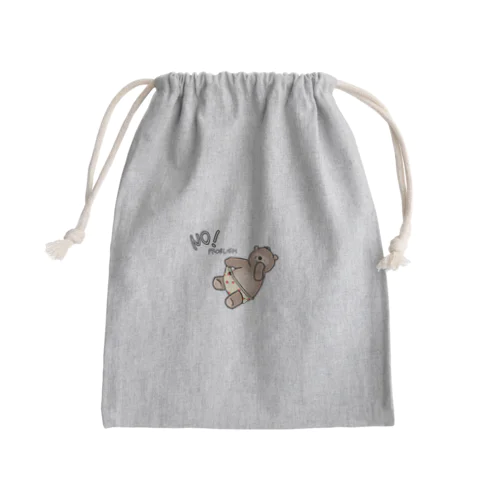 いちごパンツのたぬきベア Mini Drawstring Bag