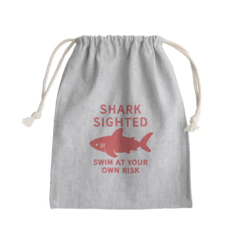 SHARK_SIGHTED Mini Drawstring Bag