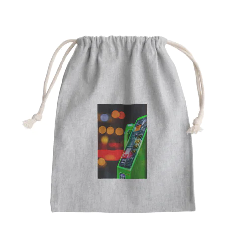 夜のテレフォンBOX Mini Drawstring Bag