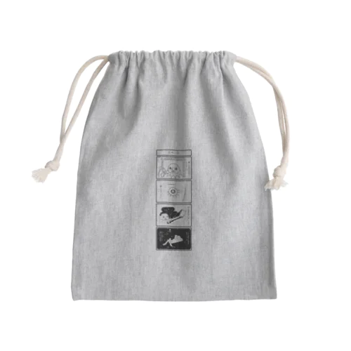 四コマ漫画 Mini Drawstring Bag