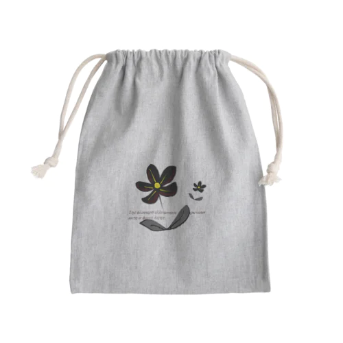 暗闇の花 Mini Drawstring Bag
