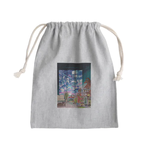 ゆるやかタイム Mini Drawstring Bag