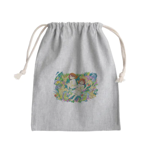 ふたりあわせ Mini Drawstring Bag