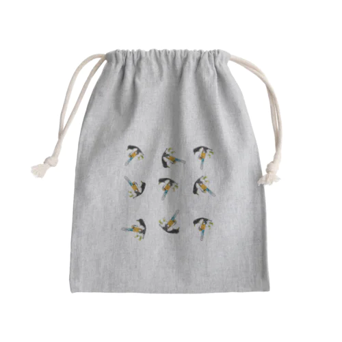 メメント・ペンギン Mini Drawstring Bag