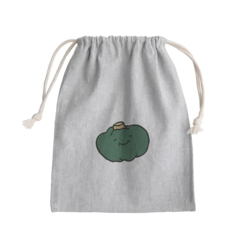 無気力お野菜〜ほほえみのカボチャ〜カラー Mini Drawstring Bag