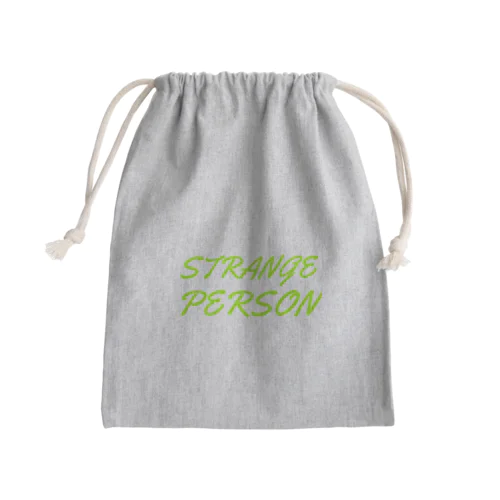 変な人 Mini Drawstring Bag