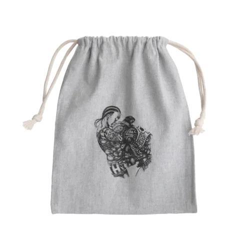 膝 Mini Drawstring Bag