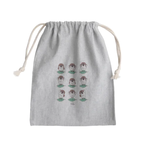 スズメがちゅん　体操ちゅん Mini Drawstring Bag