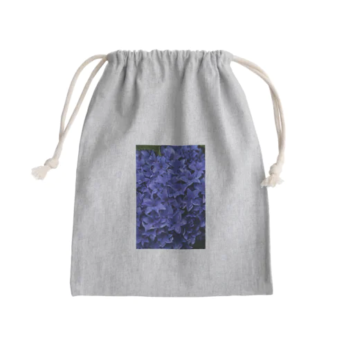 青のあじさい Mini Drawstring Bag