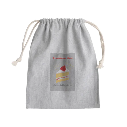 ストロベリーケーキ Mini Drawstring Bag