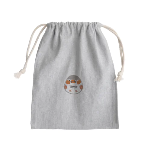 まあるいキンカチョウ Mini Drawstring Bag