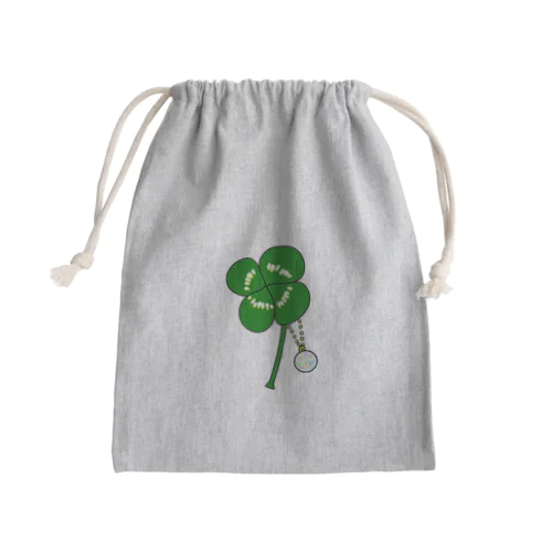 四つ葉のクローバー（オパール） Mini Drawstring Bag