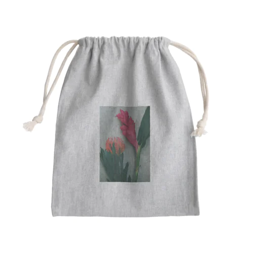 flower Mini Drawstring Bag