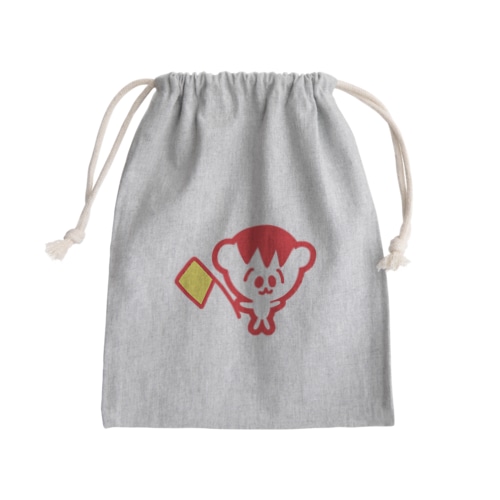 赤しあわせ運ぶよ　かわいいさん♪ Mini Drawstring Bag